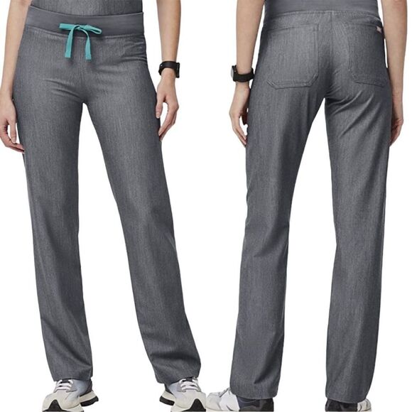 FIGS-Women's Livingston Basic Scrub Pants ~ Yoga Waistband, 2 Pockets ~ size Lg - Picture 1 of 13